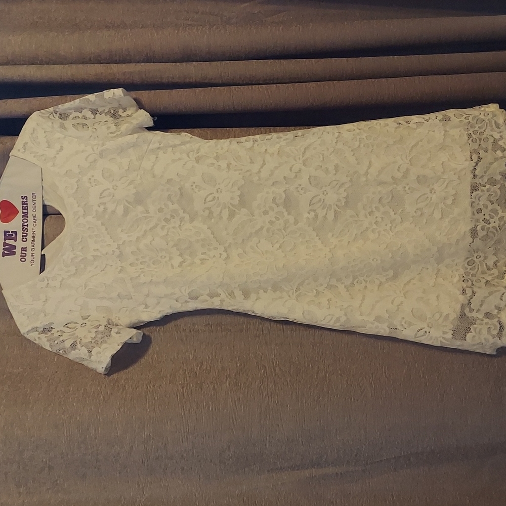 White formal Dress size s